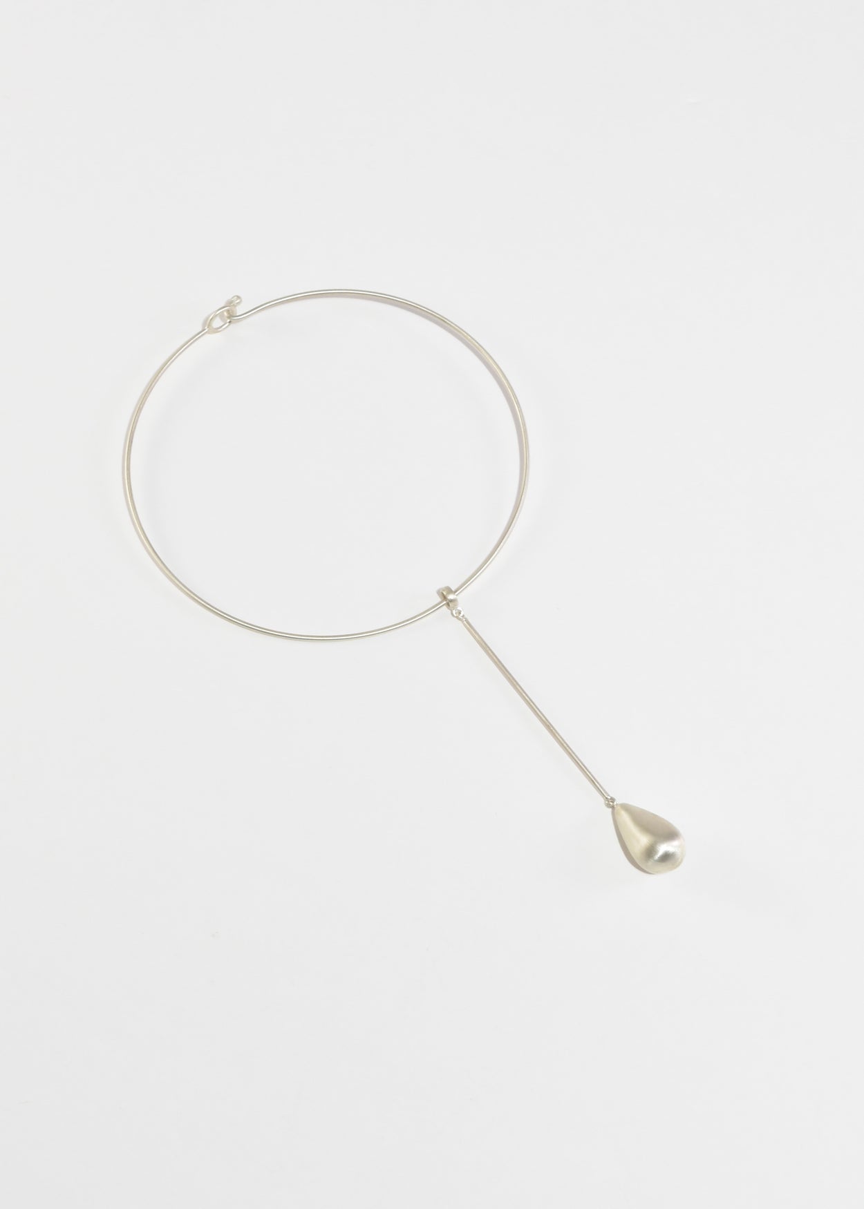 Sterling Teardrop Collar Necklace