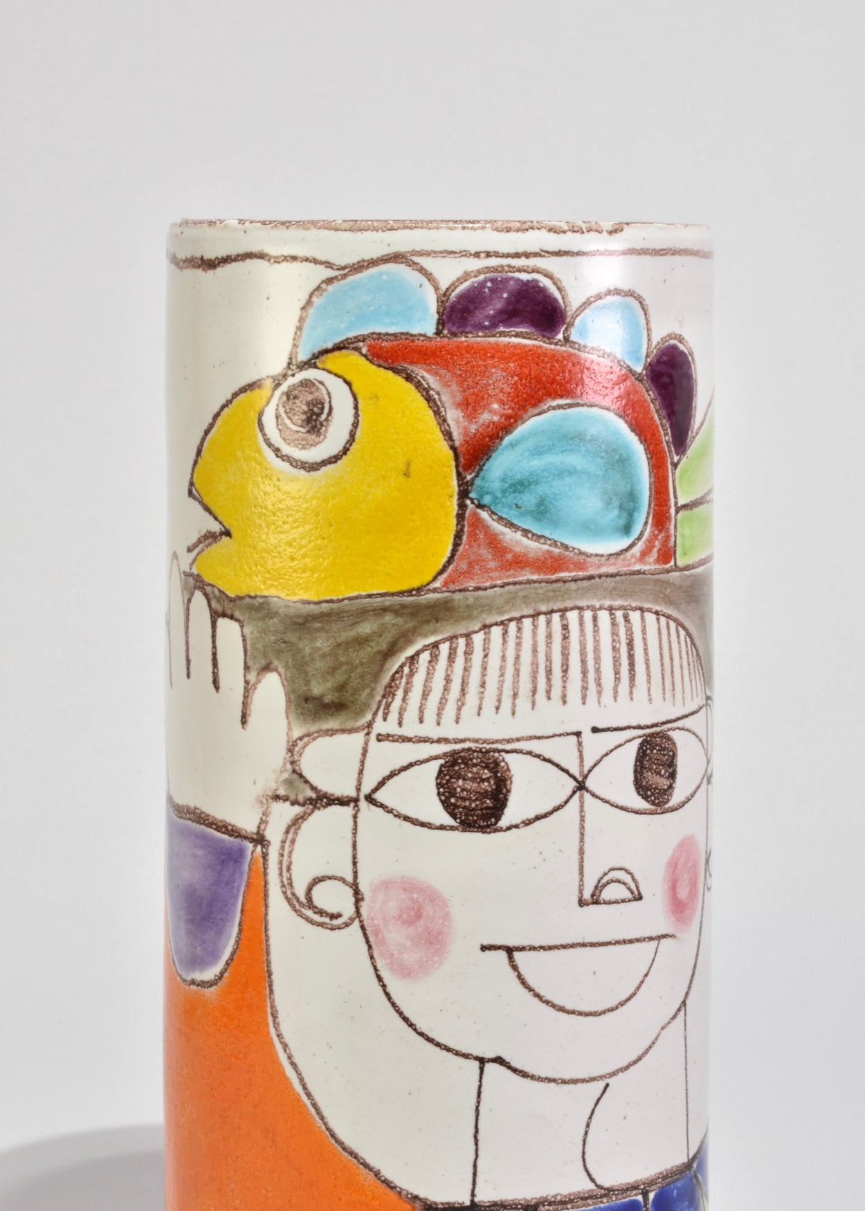 Hand-Painted Ceramic Vase