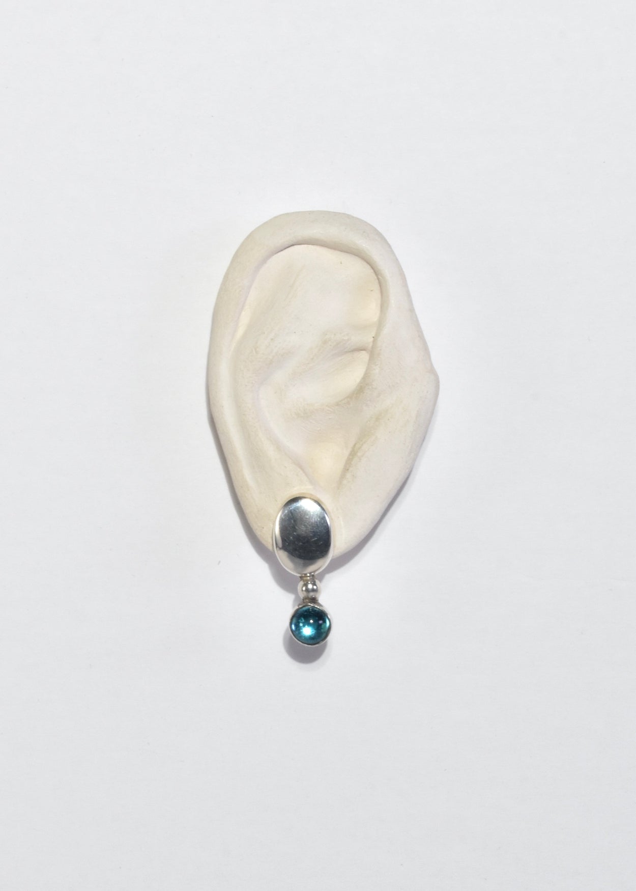 Aqua Glass Earrings