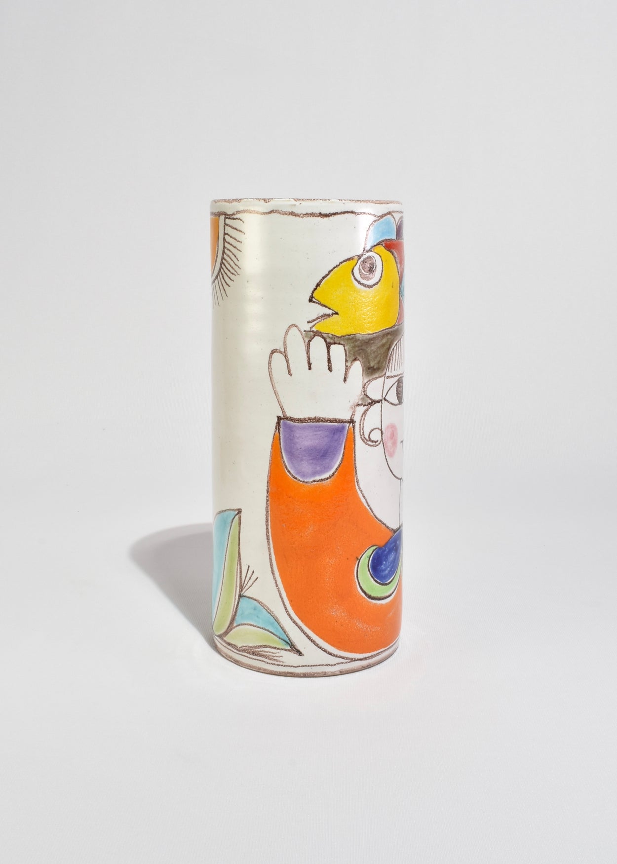 Hand-Painted Ceramic Vase