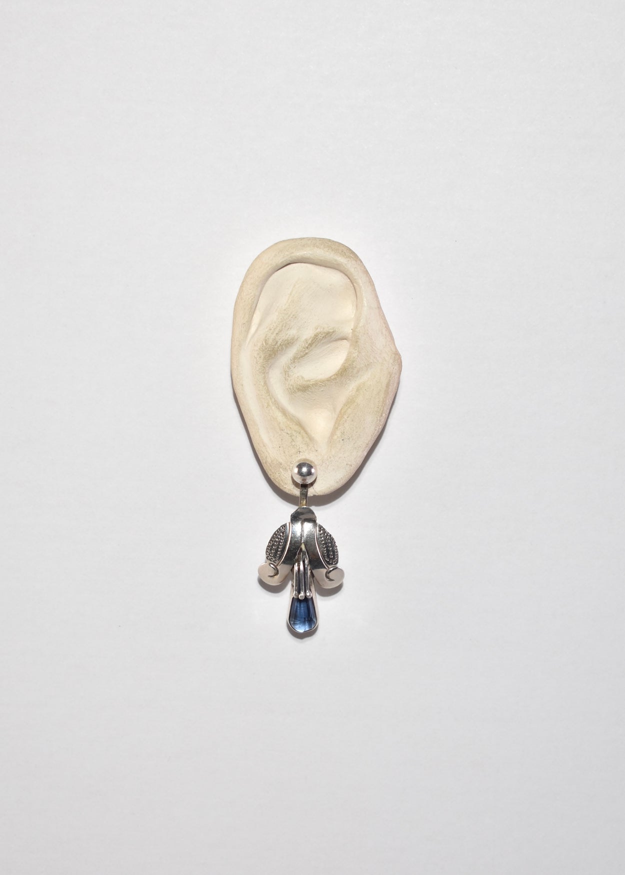 Iolite Flower Earrings