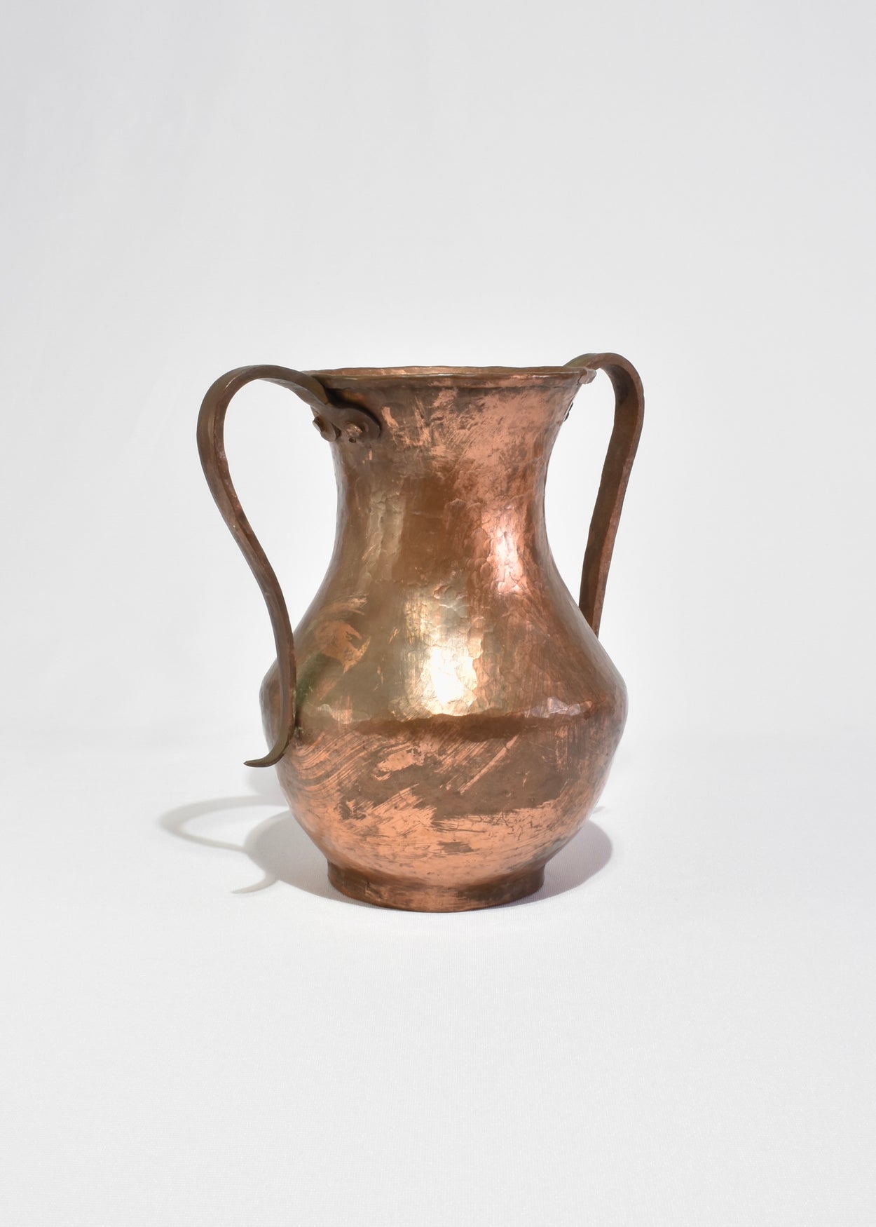 Hammered Copper Amphora Vase