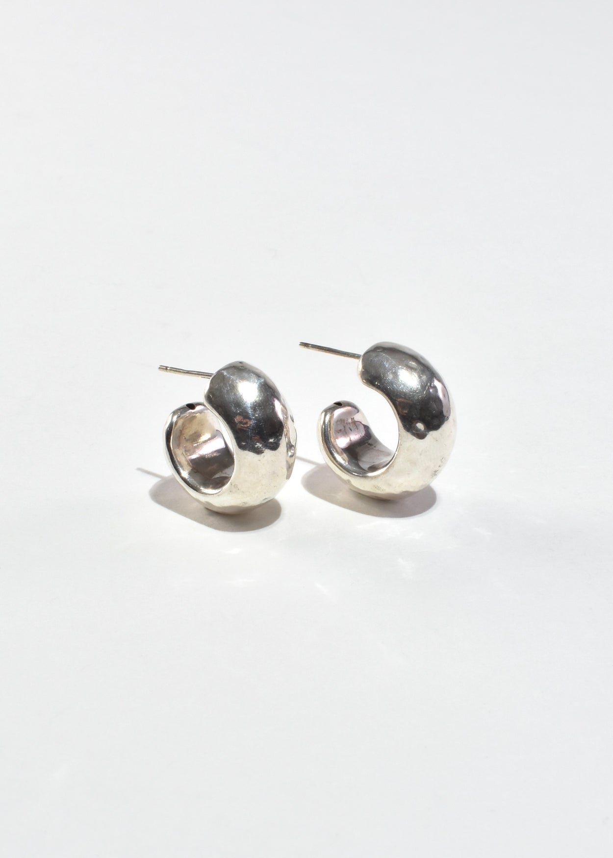Hammered Hoop Earrings