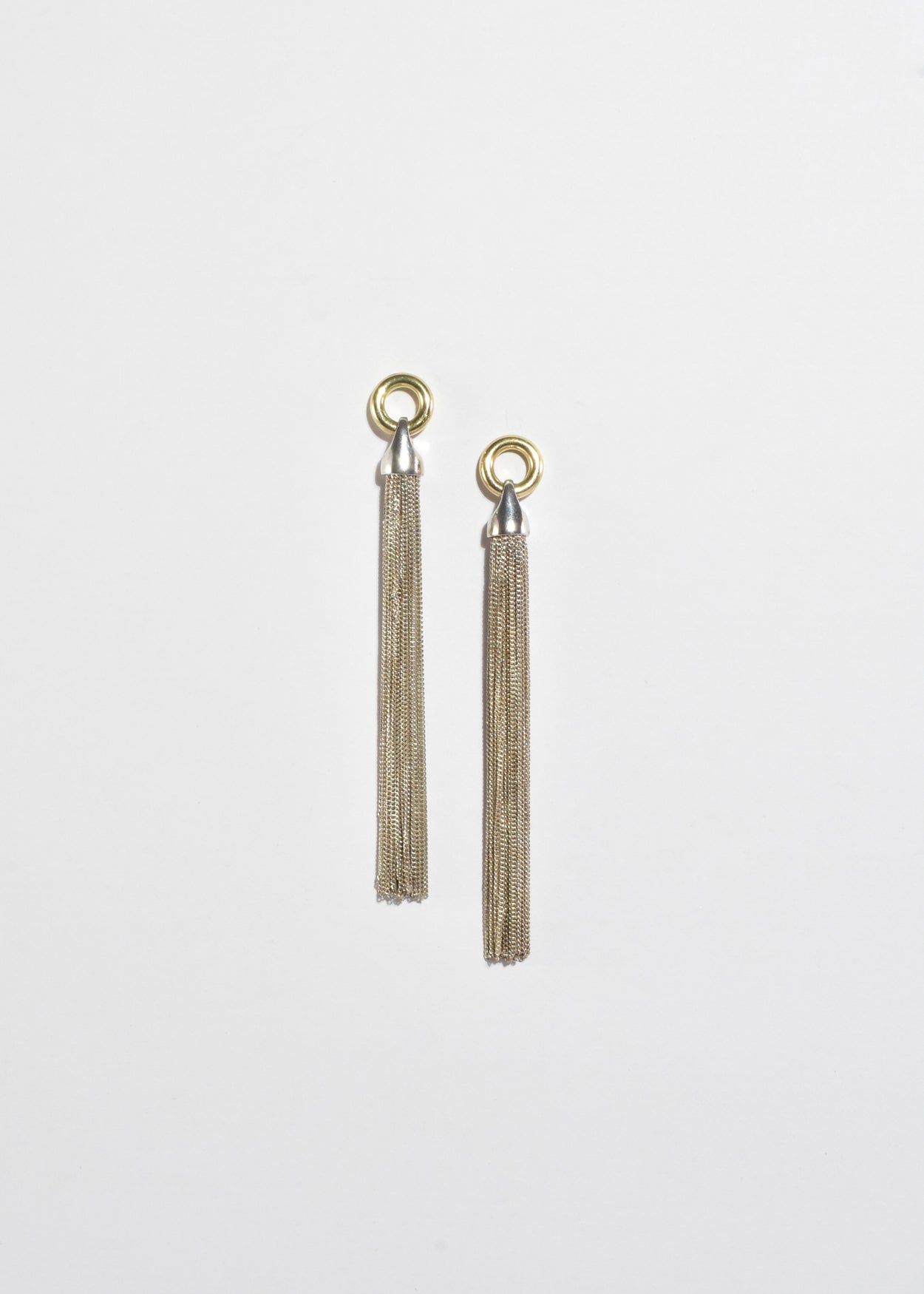 Two-Tone Fringe Earrings