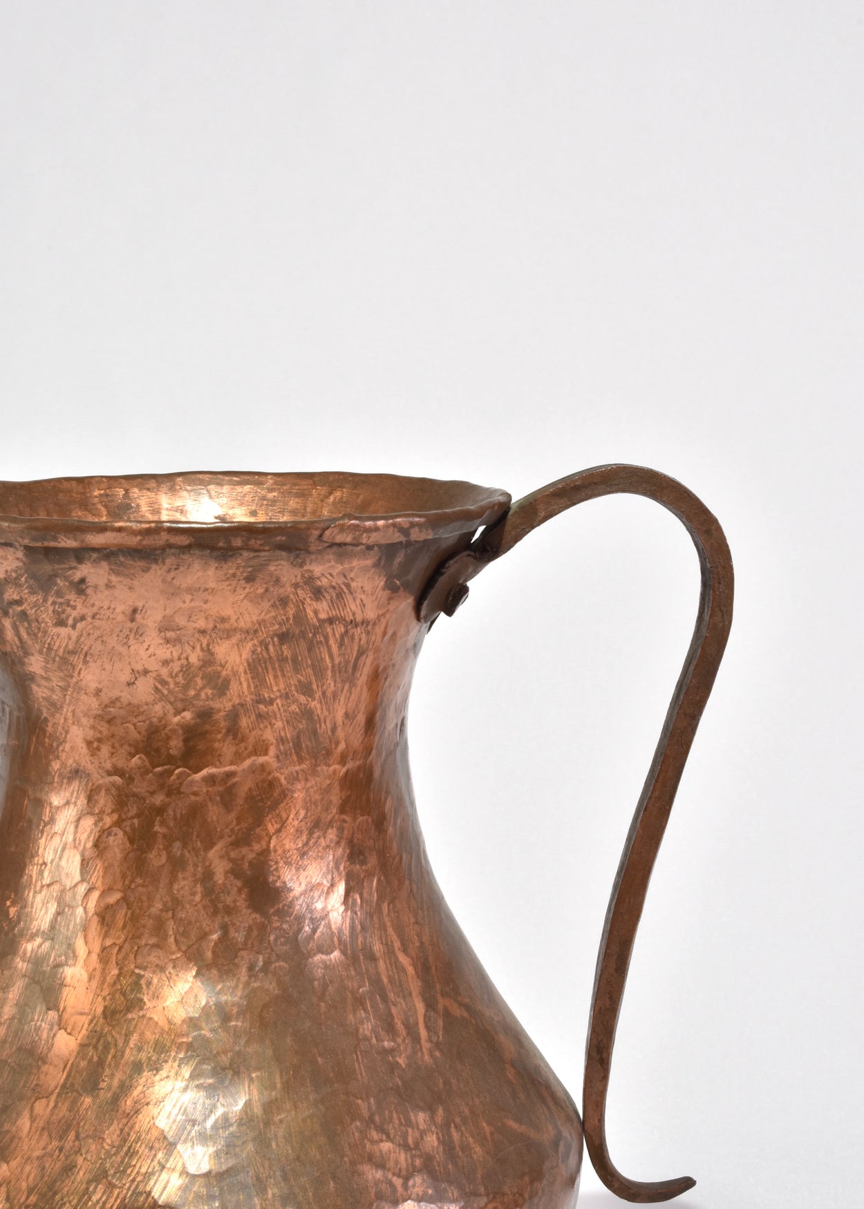 Hammered Copper Amphora Vase