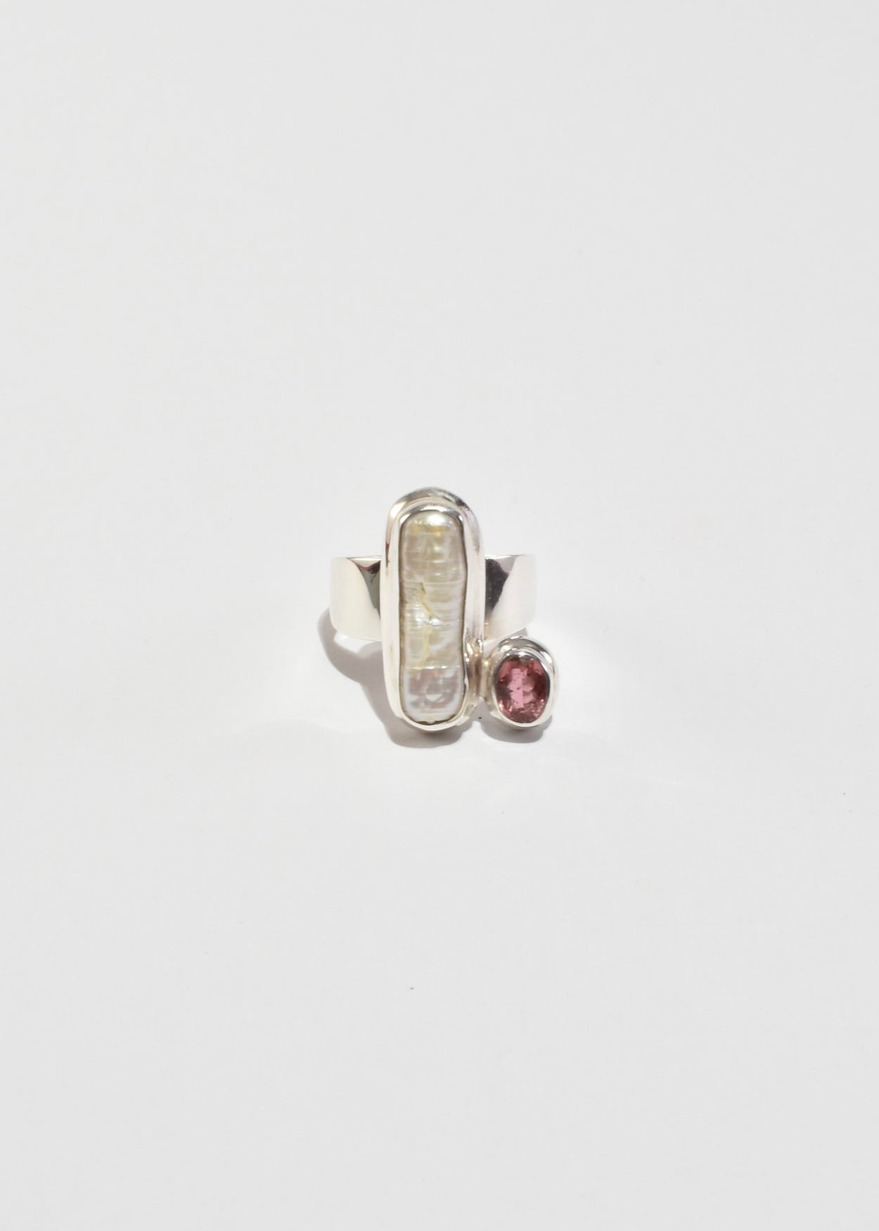 Pearl Tourmaline Ring