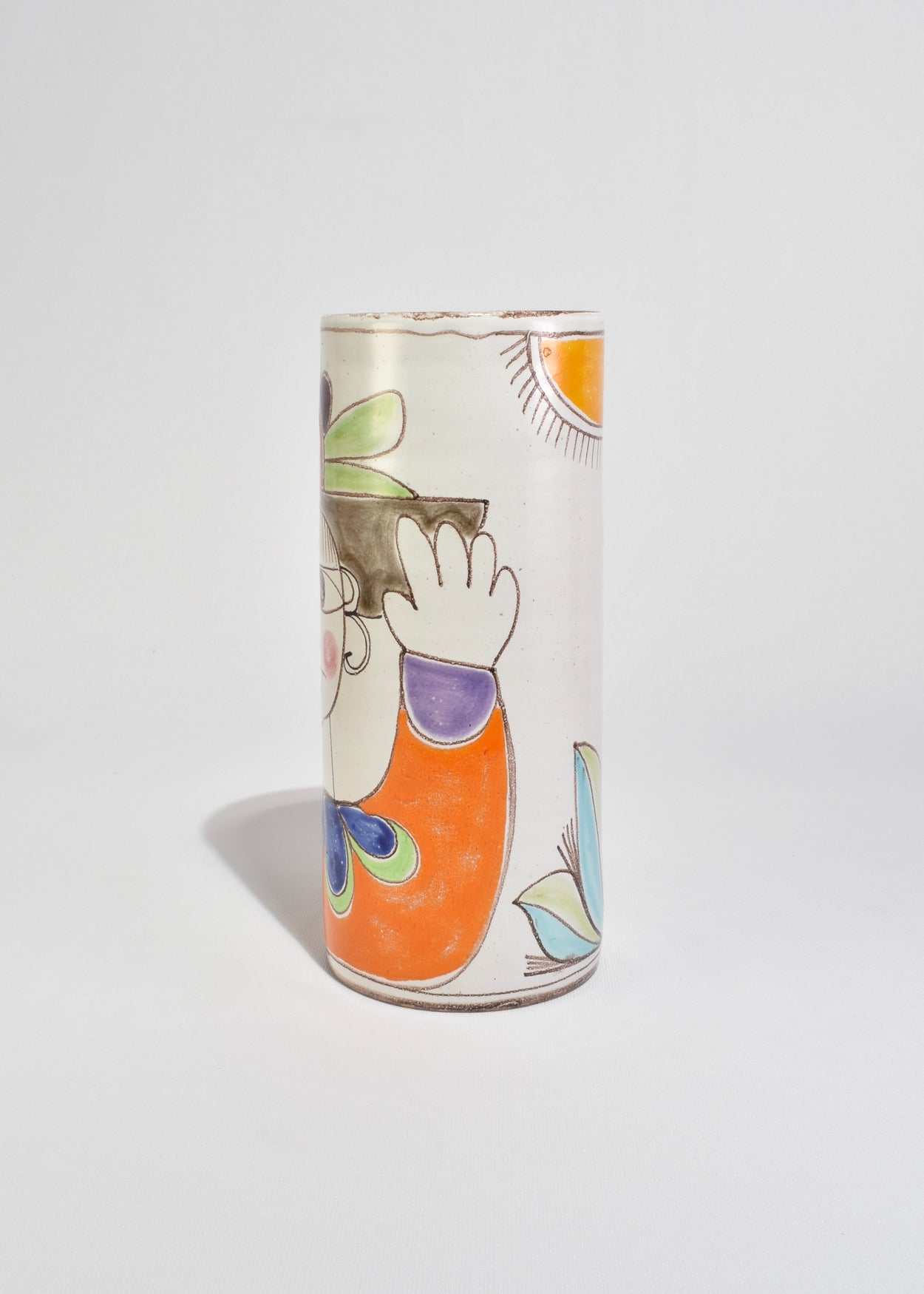 Hand-Painted Ceramic Vase
