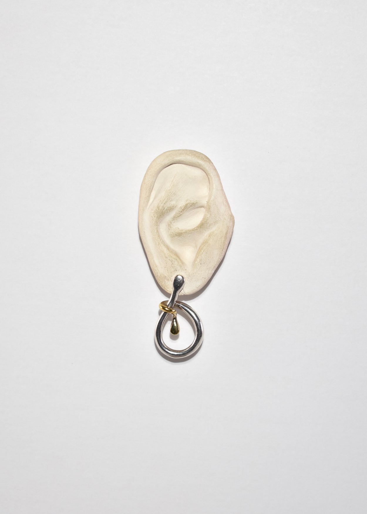 Two-Tone Loop Earrings