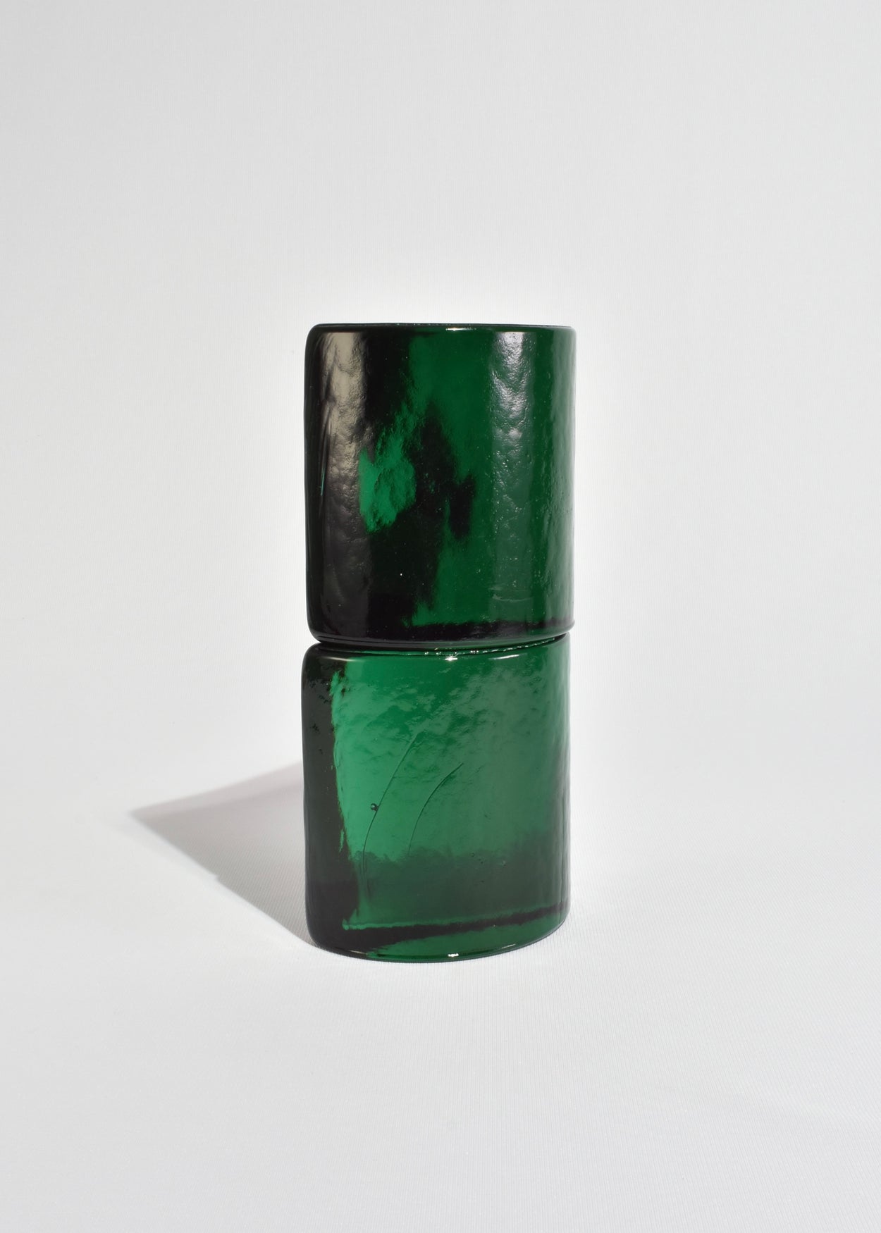 Emerald Glass Bookends