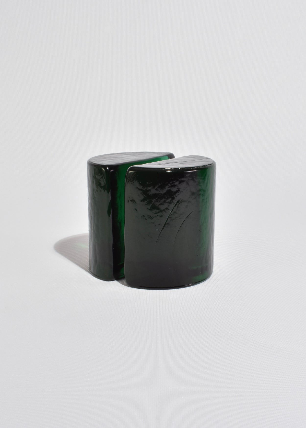 Emerald Glass Bookends