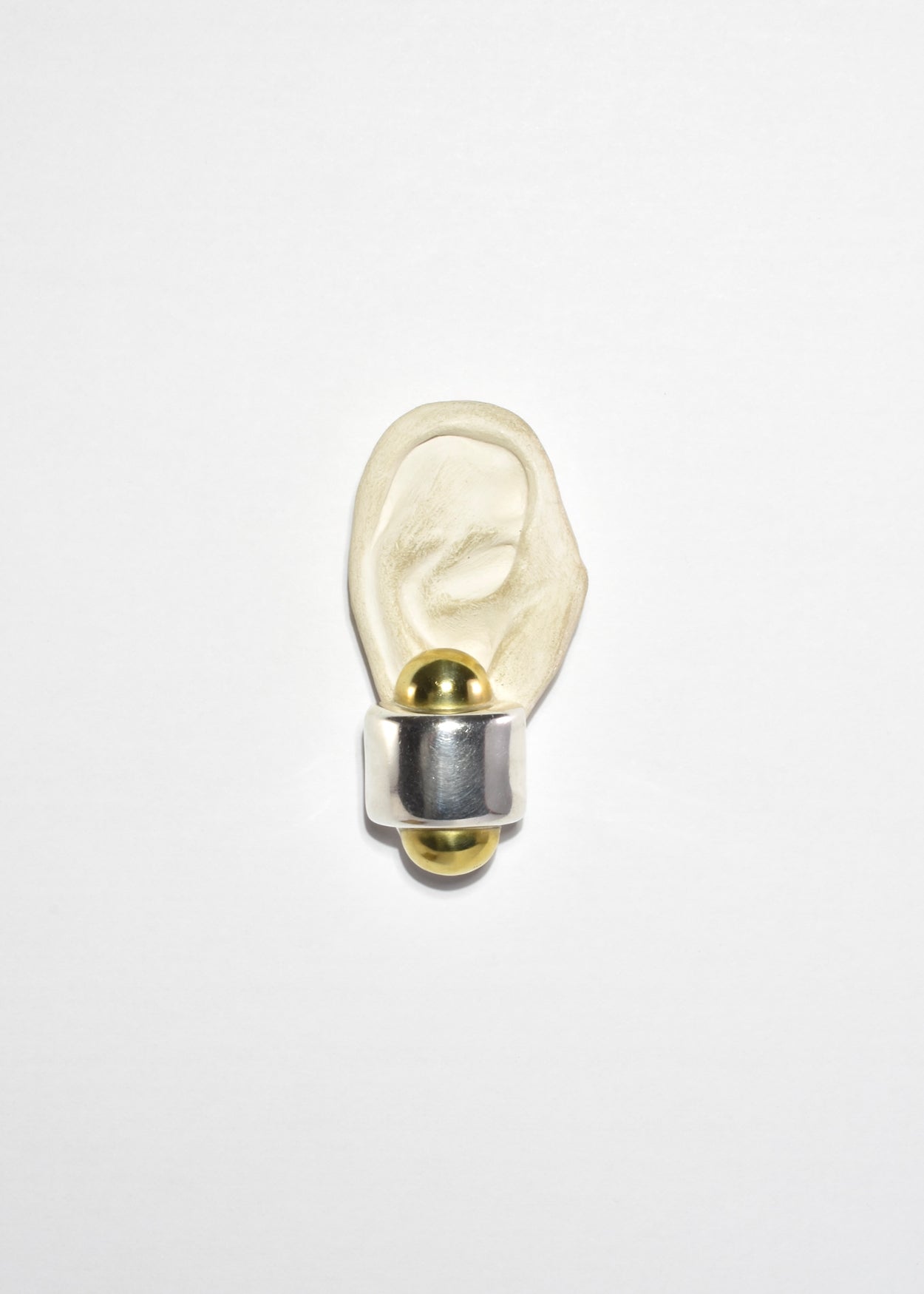 Two-Tone Statement Earrings