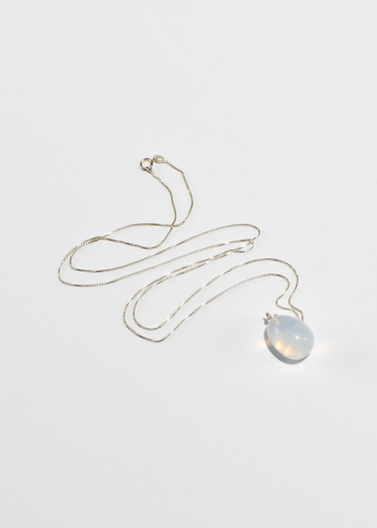 Quartz Egg Pendant Necklace