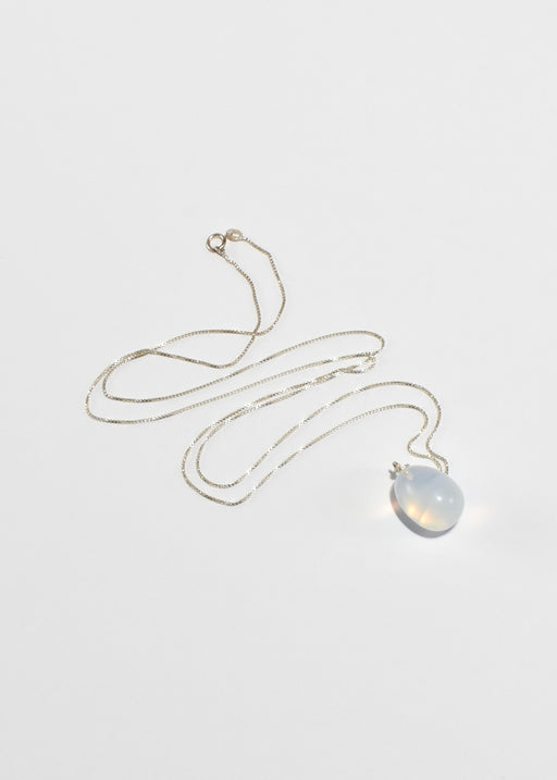 Quartz Egg Pendant Necklace