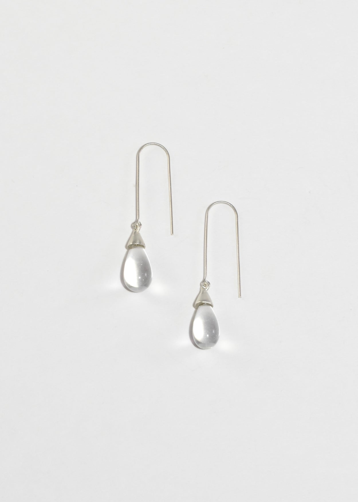 Quartz Teardrop Earrings