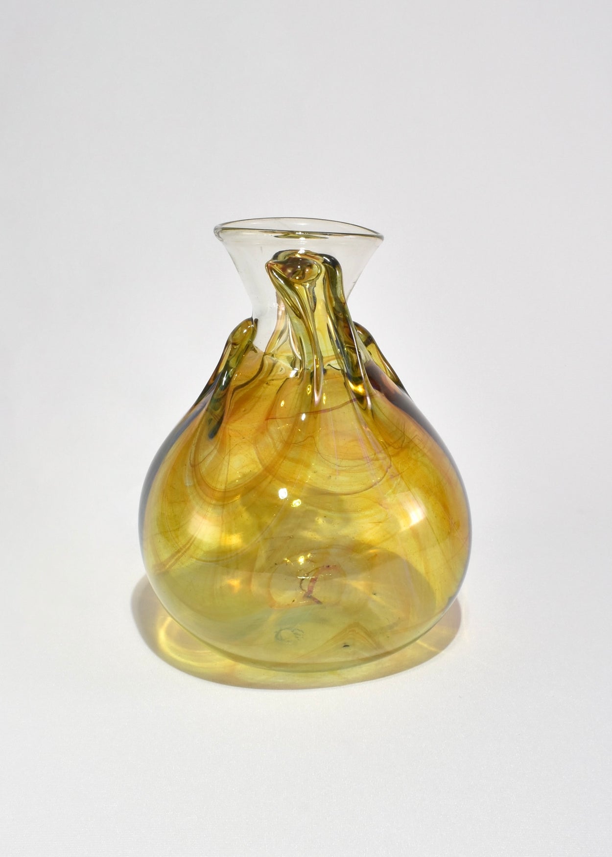 Amber Blown Glass Vase