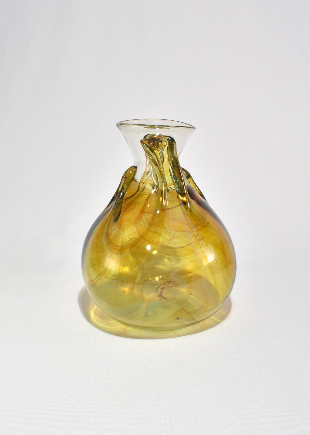 Amber Blown Glass Vase