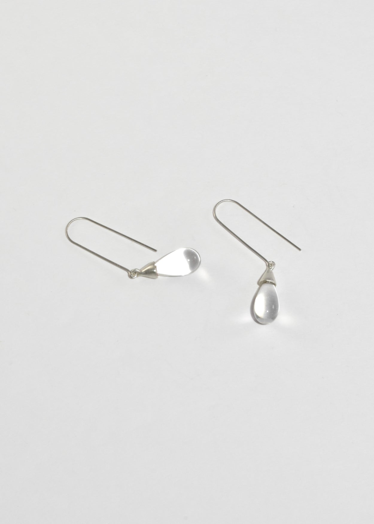 Quartz Teardrop Earrings