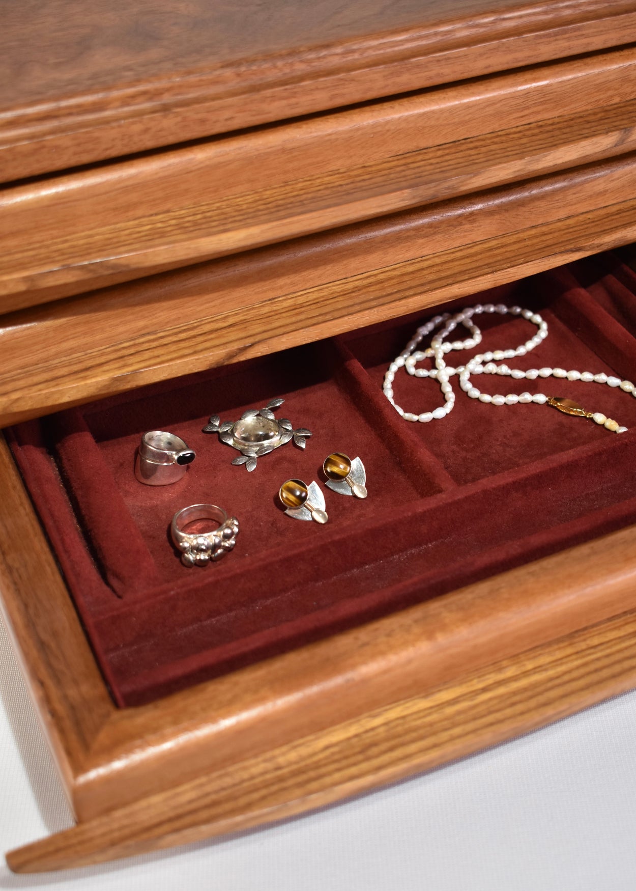 Hand-Crafted Wooden Jewelry Box