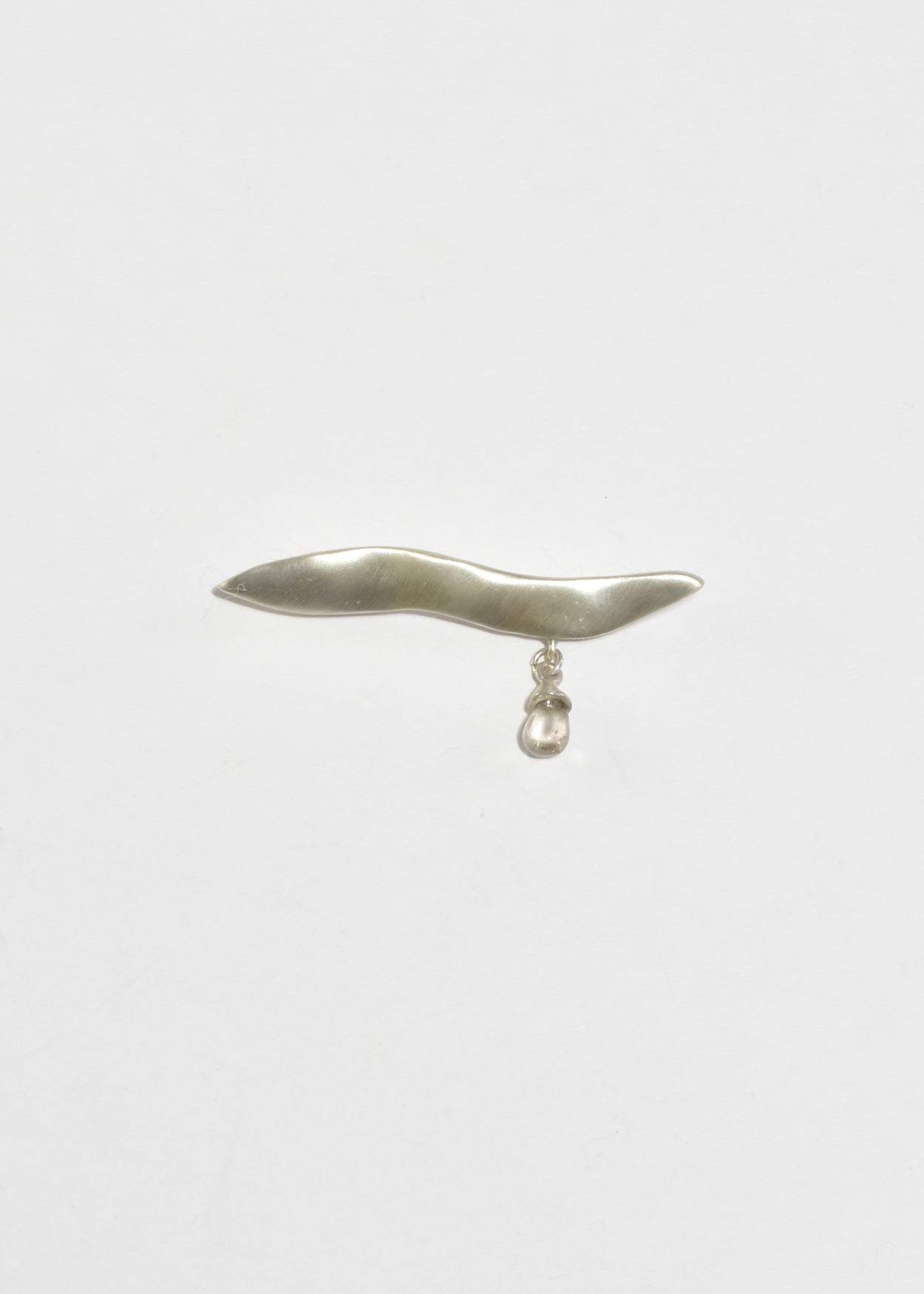 Quartz Teardrop Brooch
