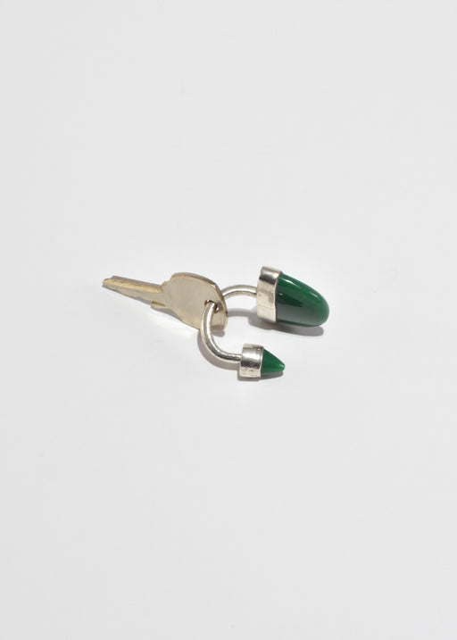 Green Onyx Key Ring