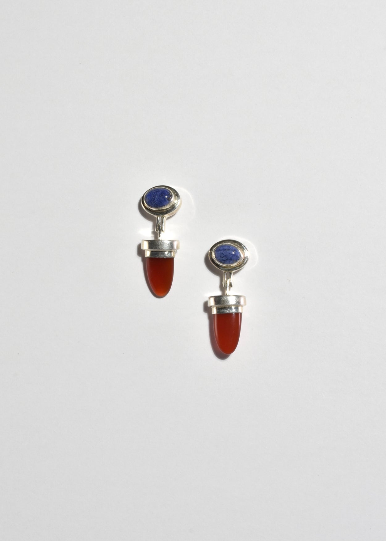 Carnelian Lapis Earrings