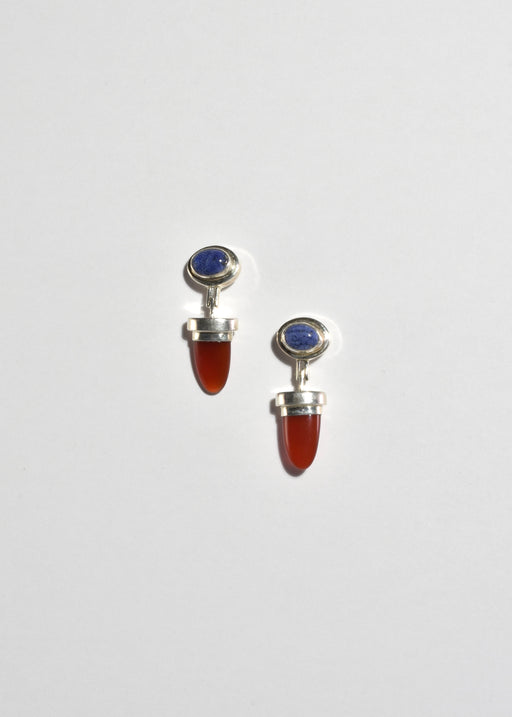 Carnelian Lapis Earrings