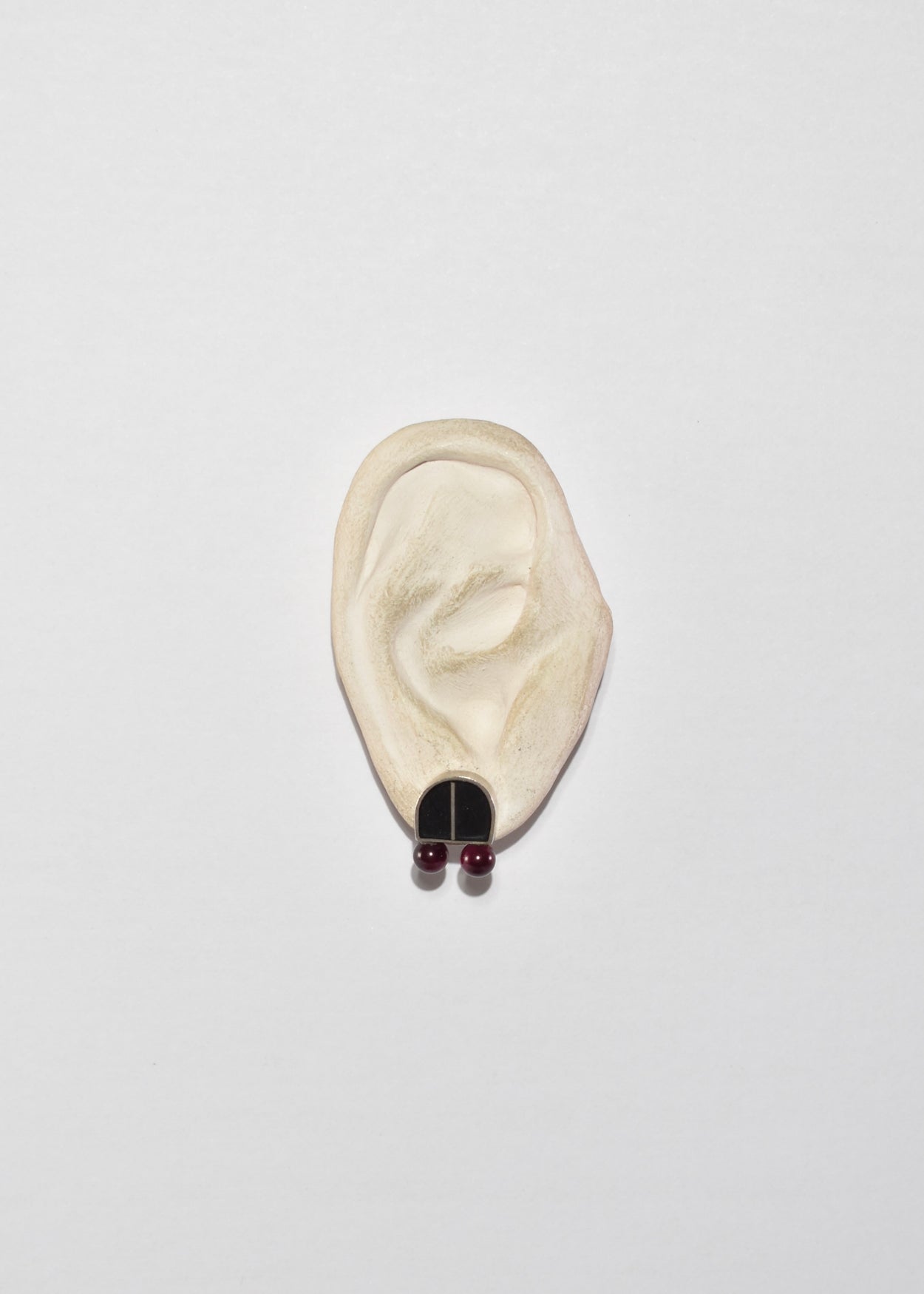 Onyx Garnet Earrings