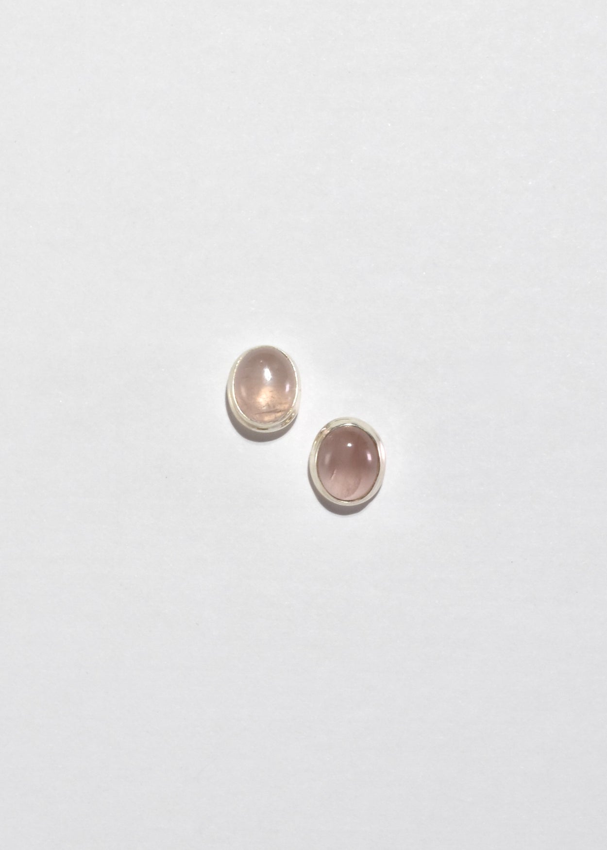 Rose Quartz Stud Earrings