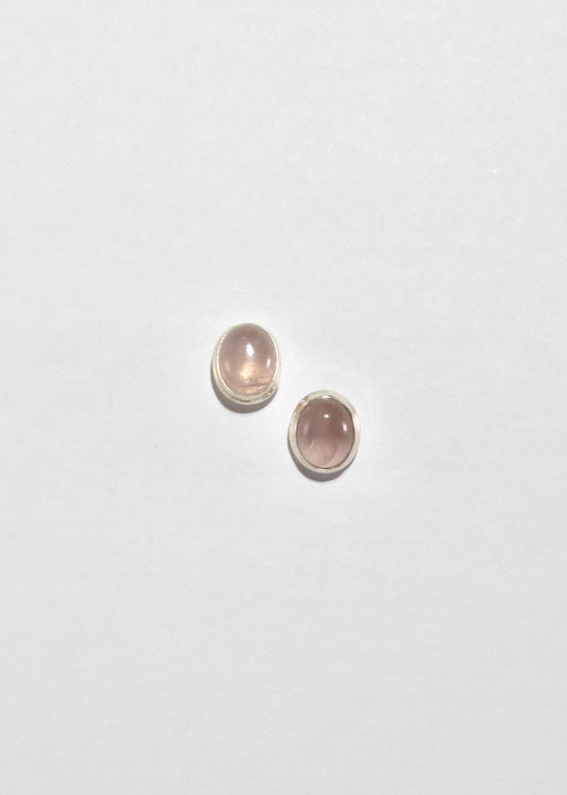 Rose Quartz Stud Earrings