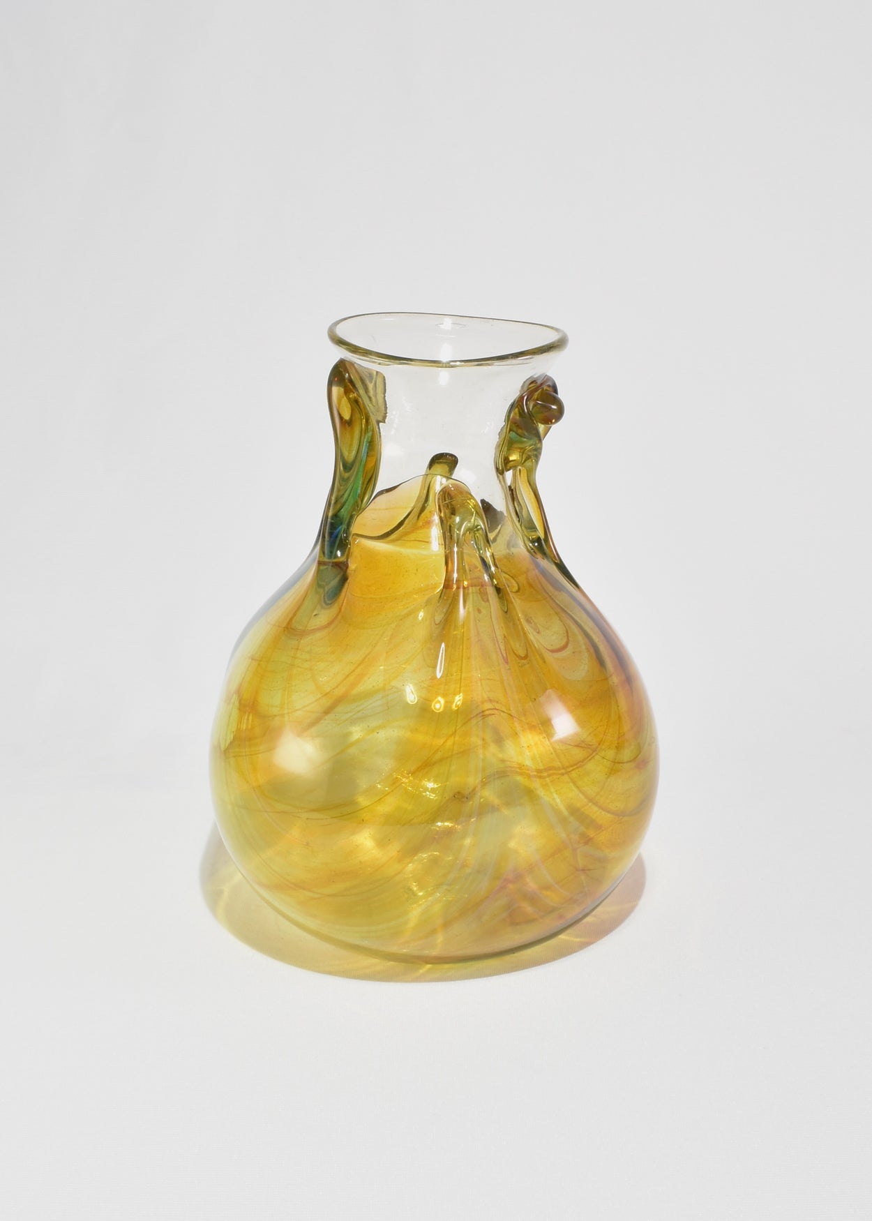 Amber Blown Glass Vase