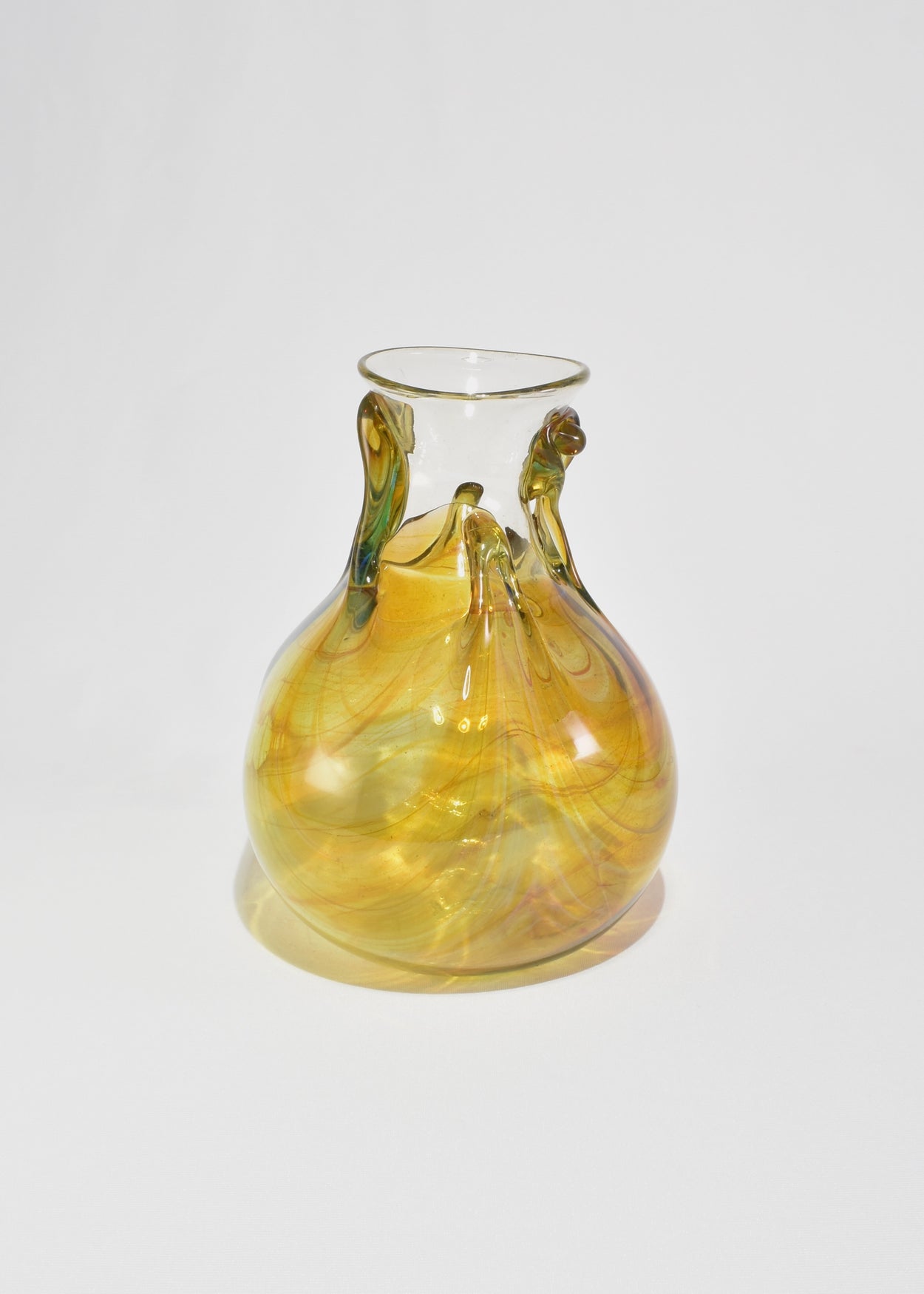 Amber Blown Glass Vase