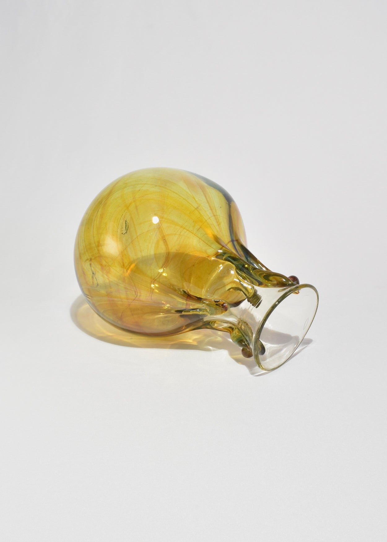 Amber Blown Glass Vase