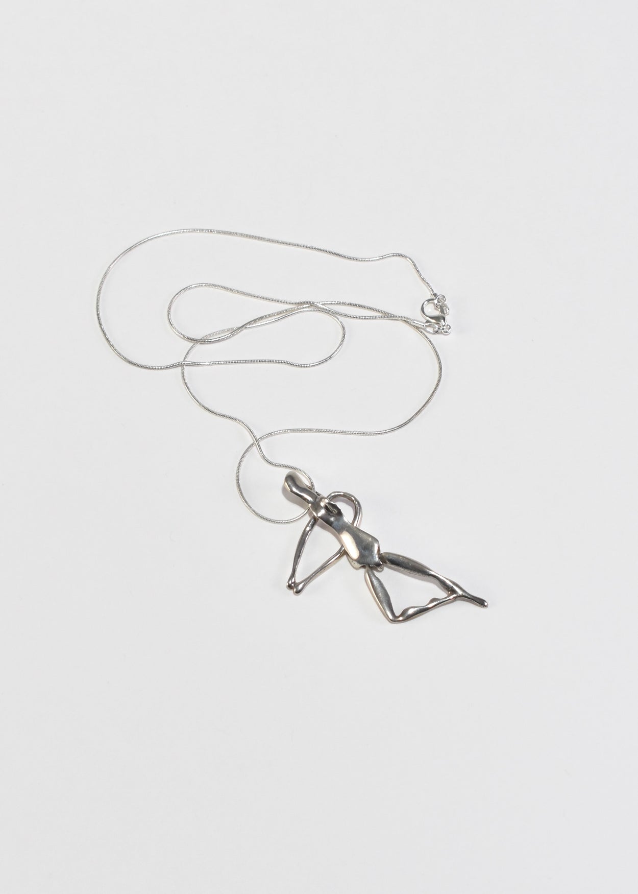 Kinetic Figural Pendant Necklace