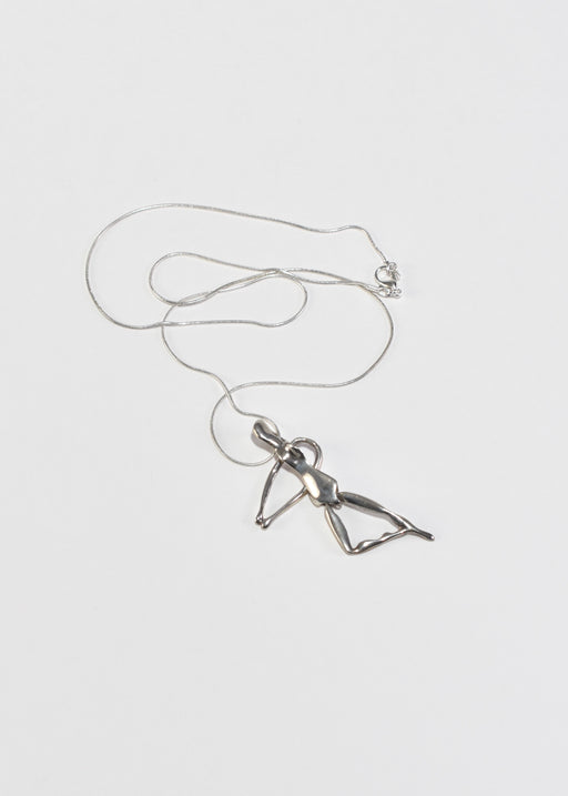 Kinetic Figural Pendant Necklace