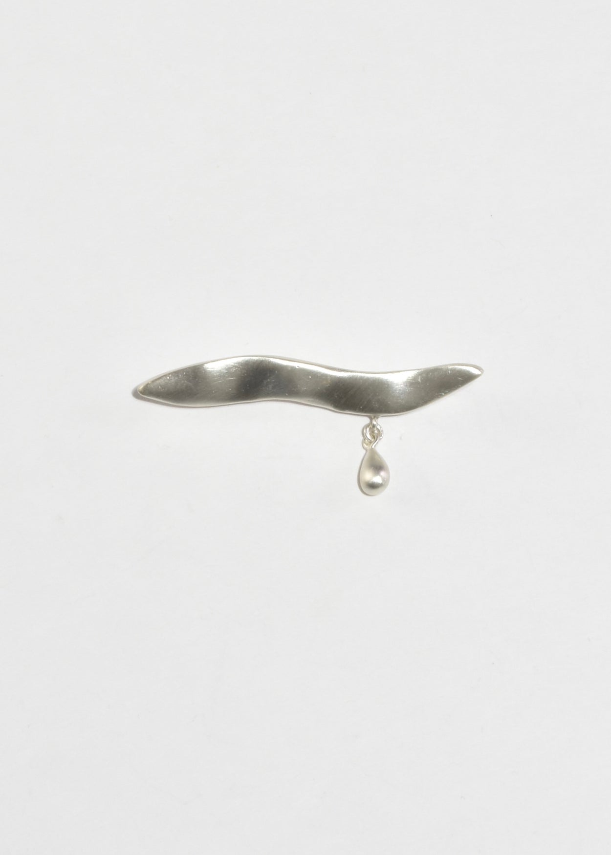 Sterling Teardrop Brooch