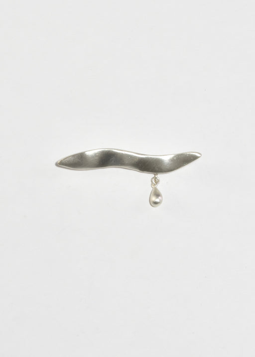 Sterling Teardrop Brooch