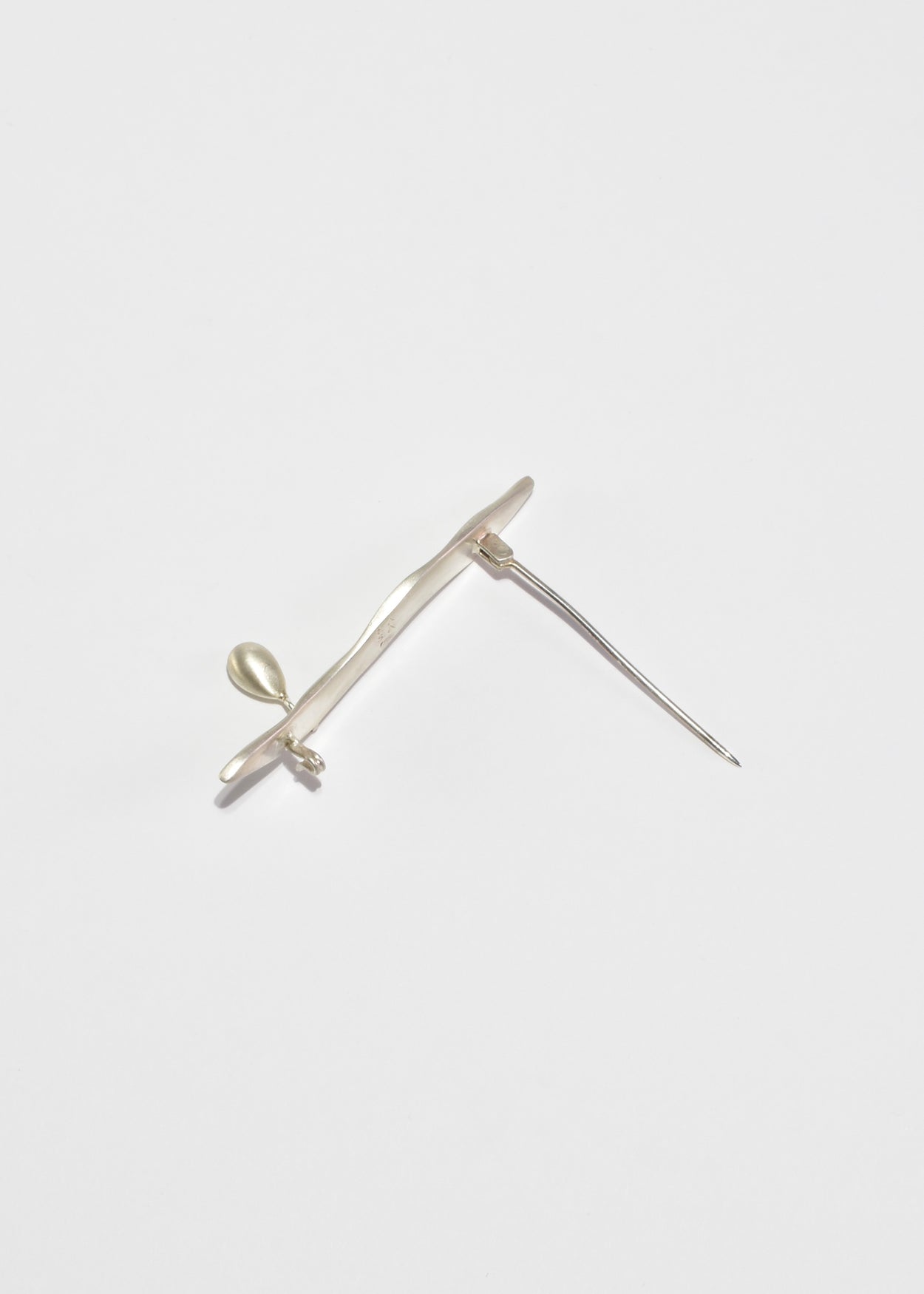 Sterling Teardrop Brooch Sample