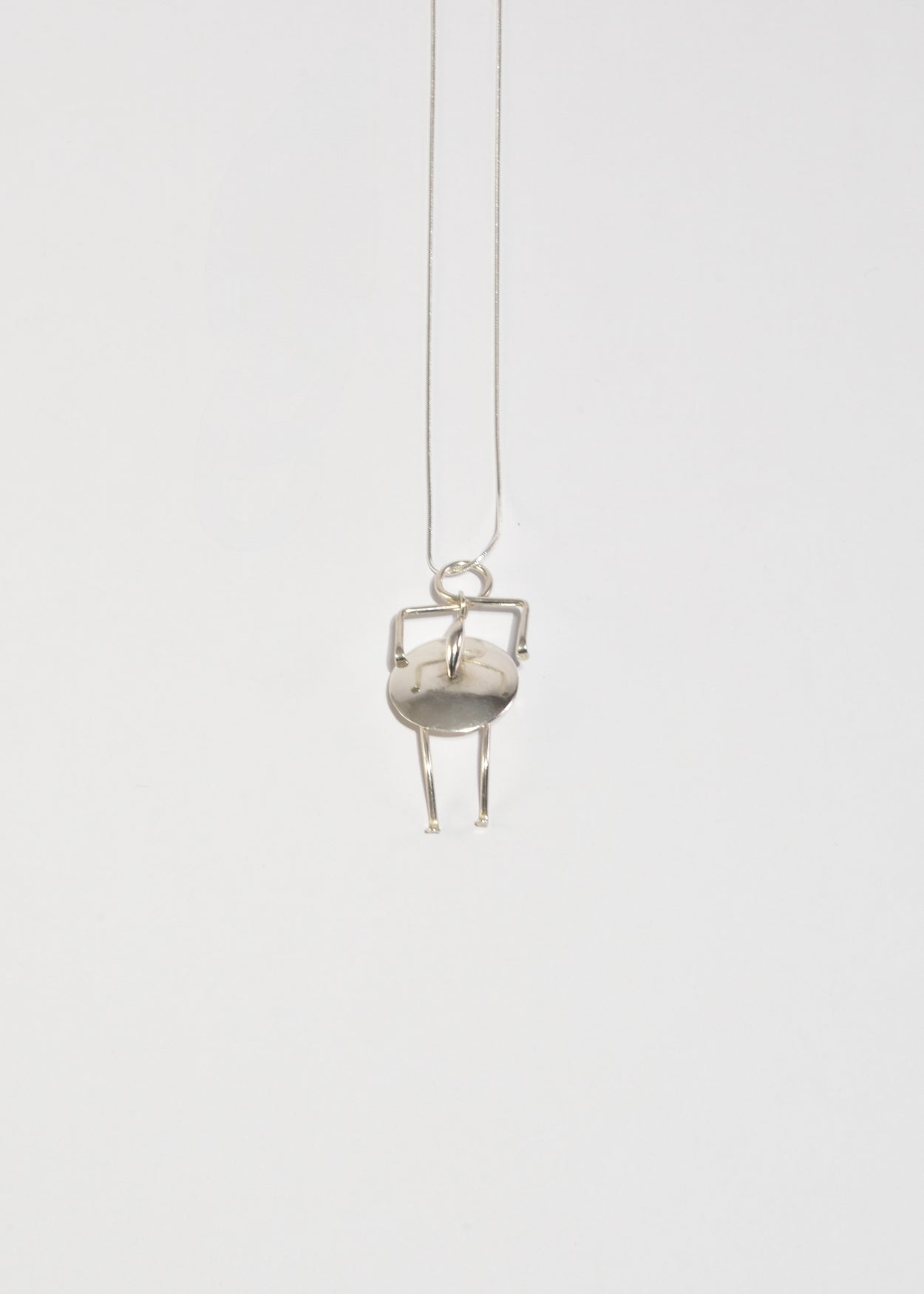 Articulated Figure Pendant Necklace