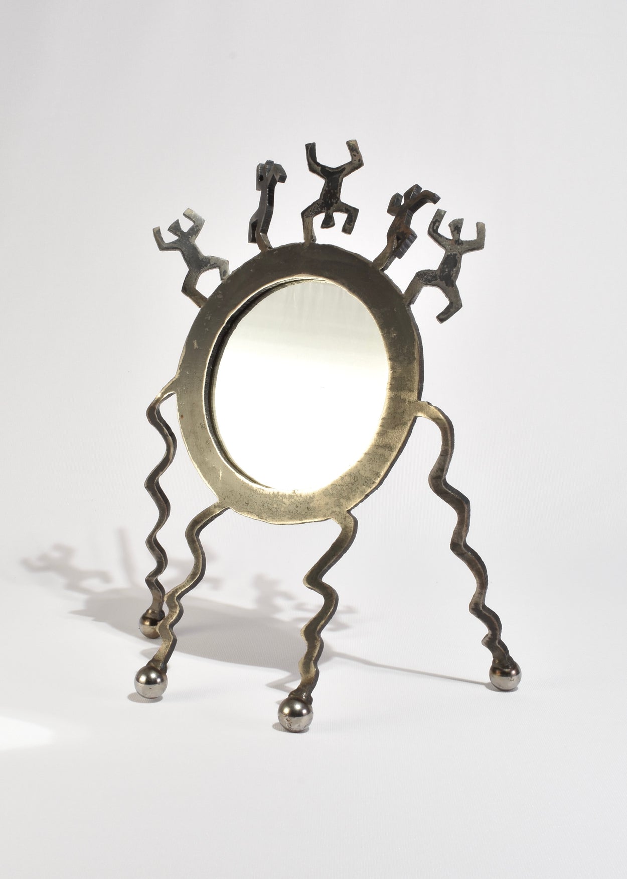 Dancing Figures Iron Mirror