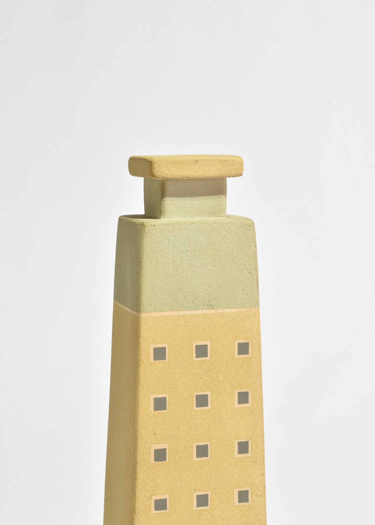 Tall Geometric Ceramic Vase