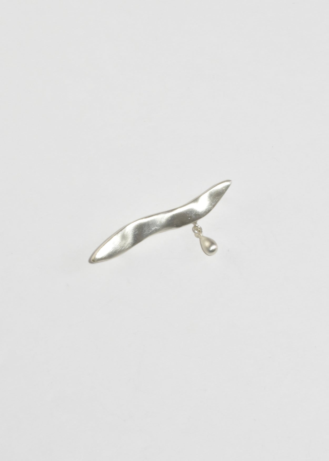 Sterling Teardrop Brooch
