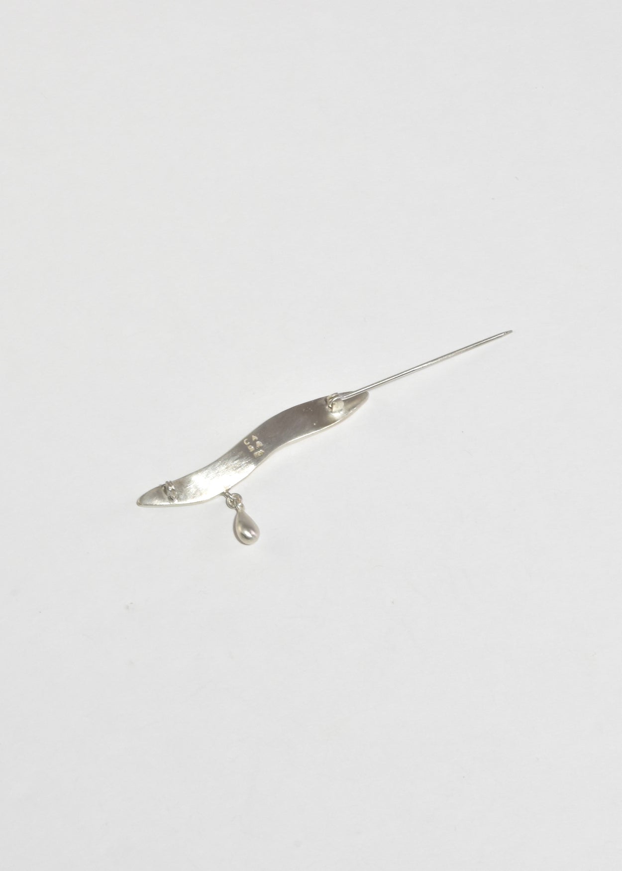Sterling Teardrop Brooch