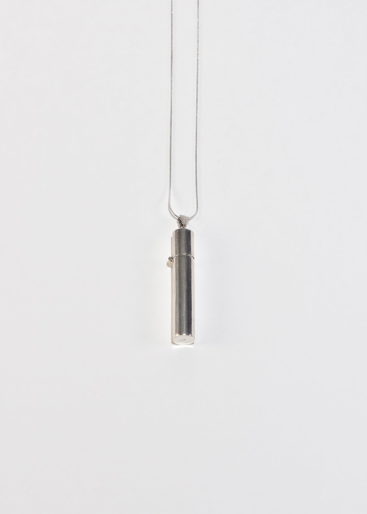 Cylindrical Container Pendant Necklace