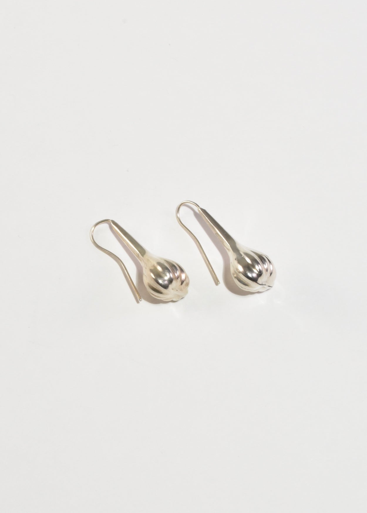 Ribbed Teardrop Earrings