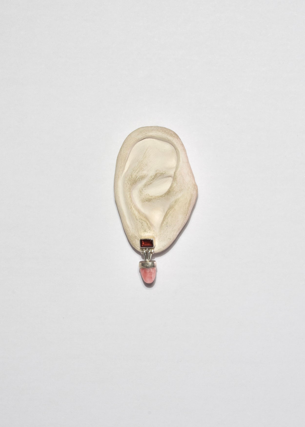 Ruby Rhodochrosite Earrings