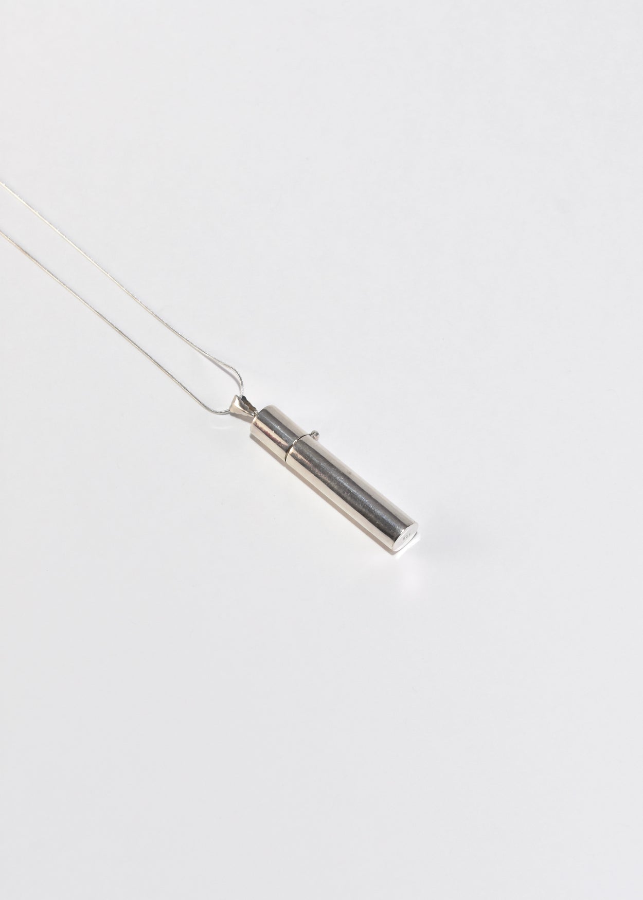 Cylindrical Container Pendant Necklace