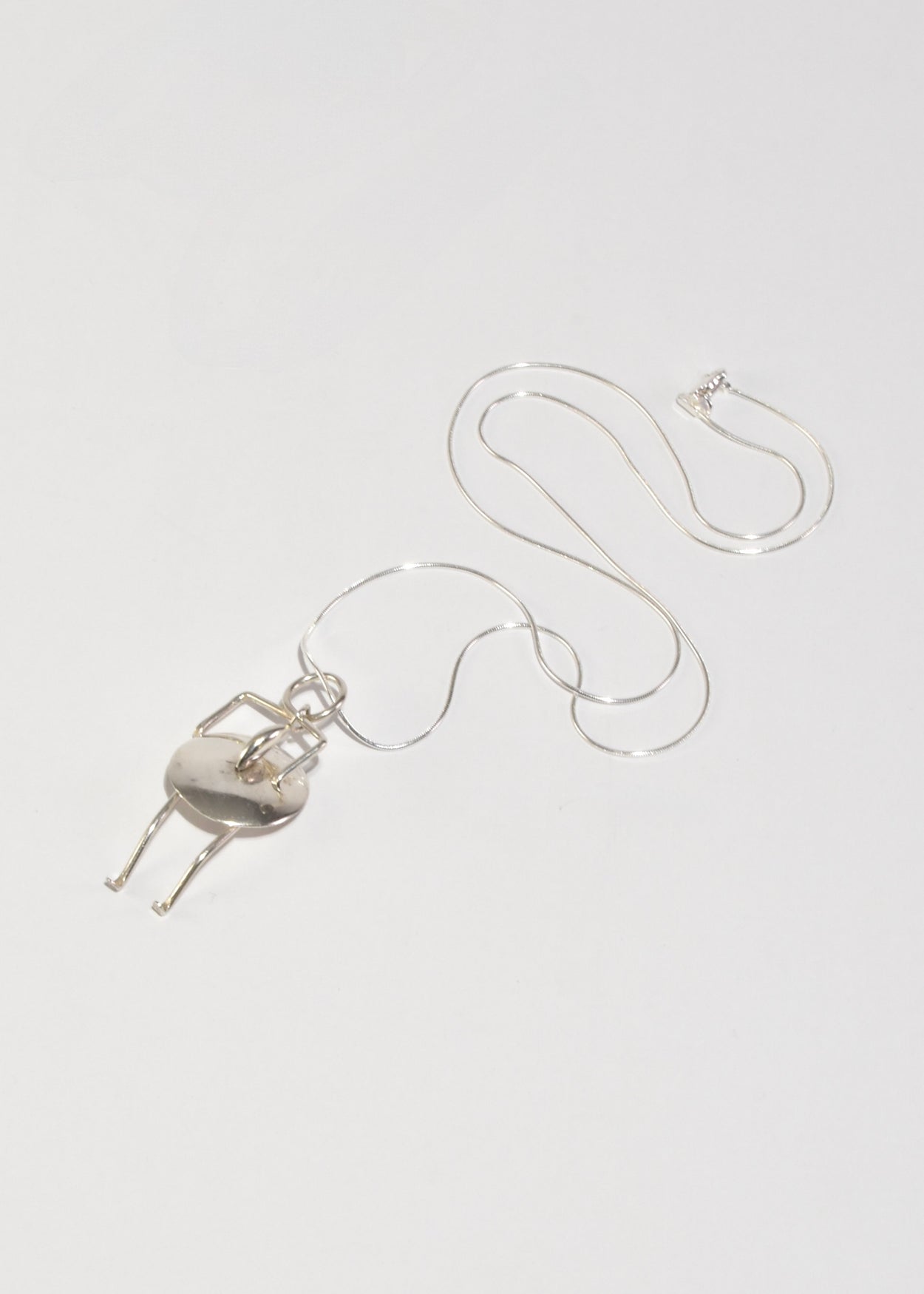 Articulated Figure Pendant Necklace