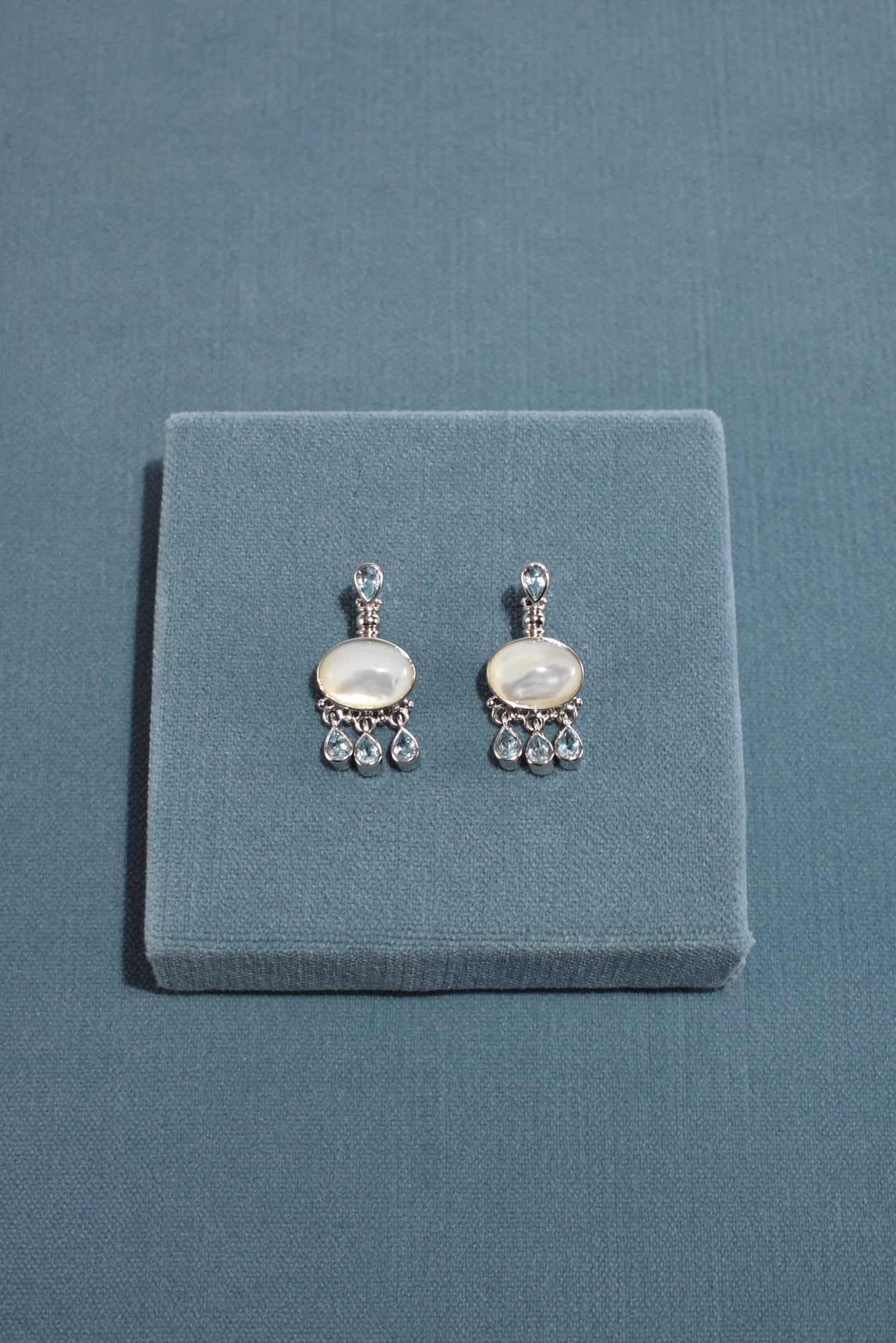 Topaz Mother of Pearl Earrings