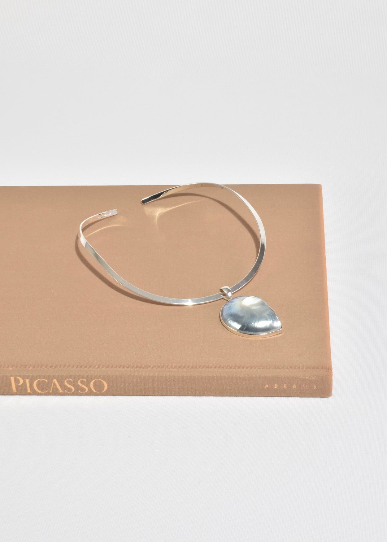 Blue Shell Collar Necklace