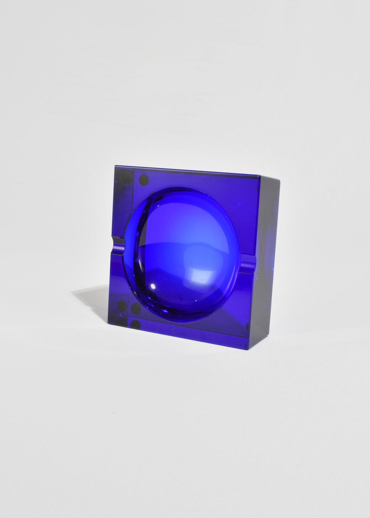 Cobalt Glass Ashtray